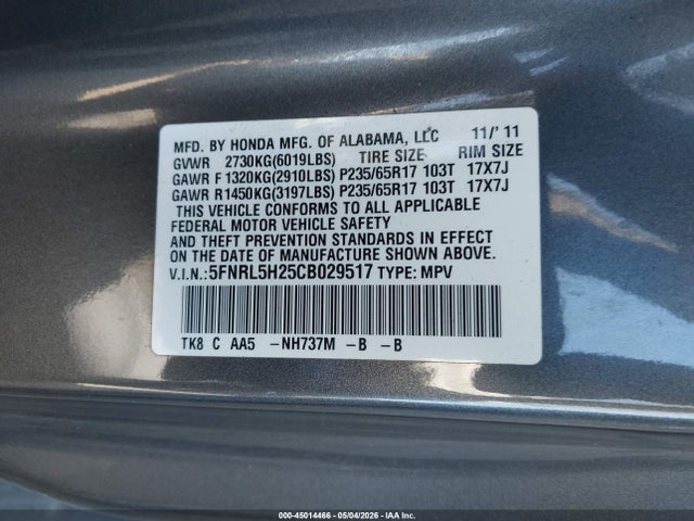 Honda Odyssey Lx