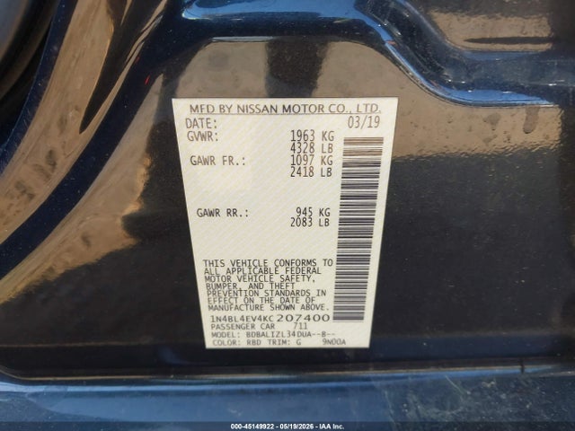 Nissan Altima 2.5 Sl
