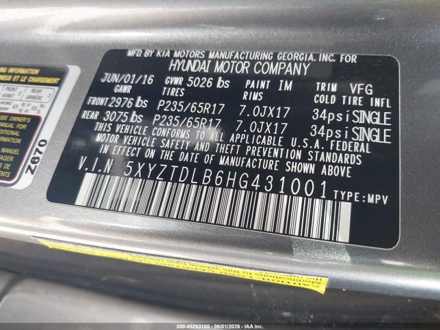 Hyundai SANTA FE 2.4l