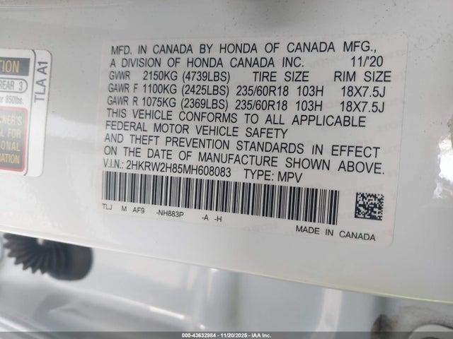 Honda CR-V Awd Ex-l
