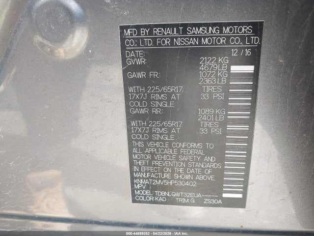 Nissan Rogue Sv