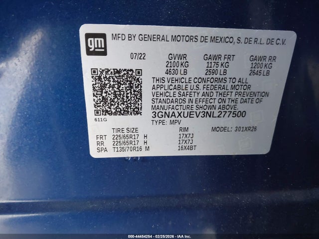Chevrolet Equinox Awd Lt