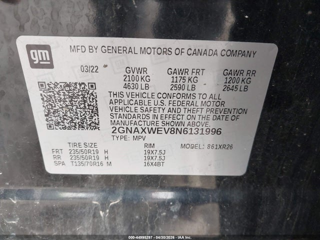 Chevrolet Equinox Awd Rs