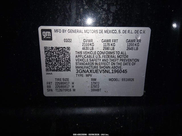 Chevrolet Equinox Awd Lt
