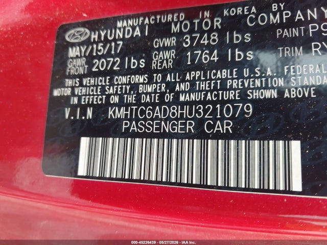 Hyundai VELOSTER Value Edition