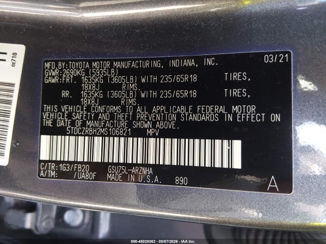 Toyota Highlander L