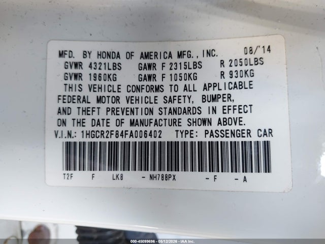 Honda Accord Ex-l