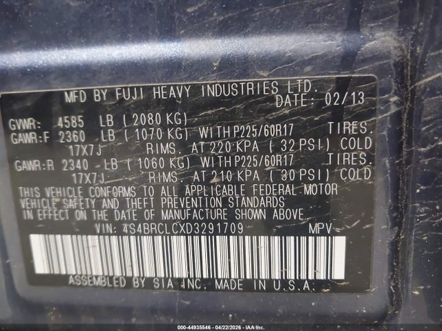 Subaru Outback 2.5i Limited