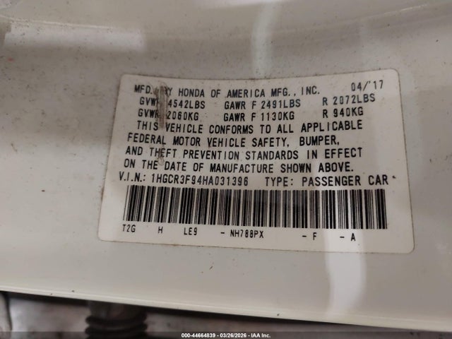 Honda Accord Touring V6