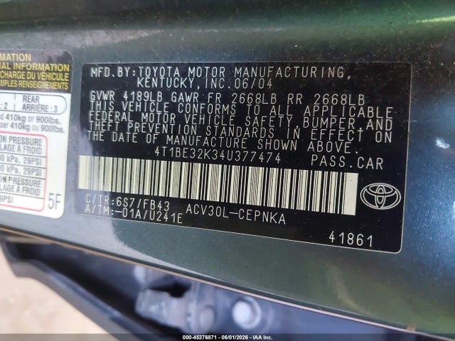 Toyota Camry Le