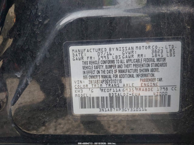 Nissan Sentra Sv