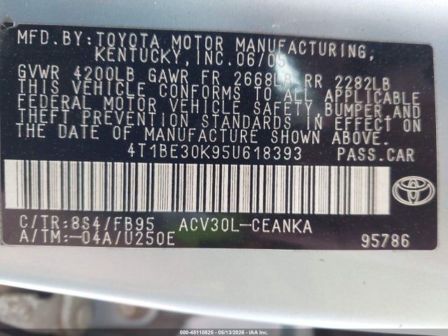 Toyota Camry Le