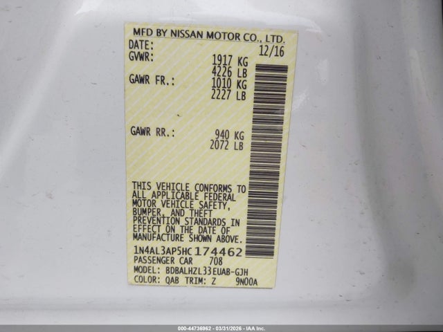 Nissan Altima 2.5 Sr