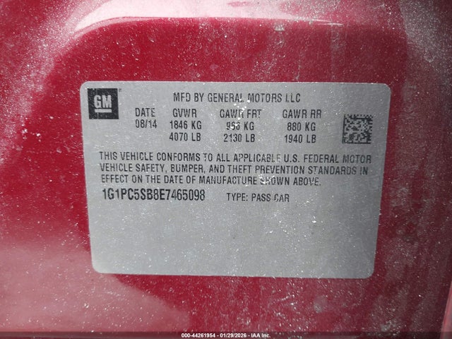 Chevrolet Cruze 1lt Auto