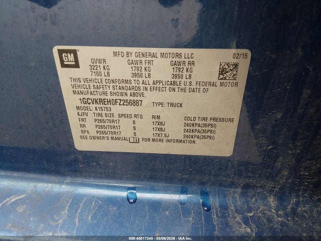 Chevrolet Silverado 1500 1lt