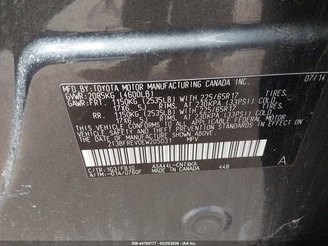 Toyota RAV4 Le