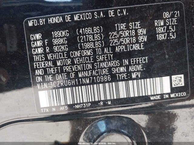 Honda HR-V Awd Sport