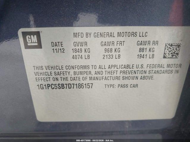Chevrolet Cruze 1lt Auto