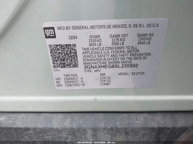 Chevrolet Equinox Fwd Lt