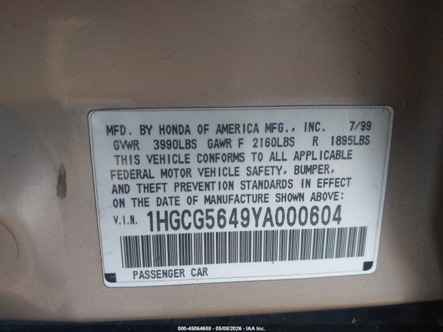 Honda Accord 2.3 Lx