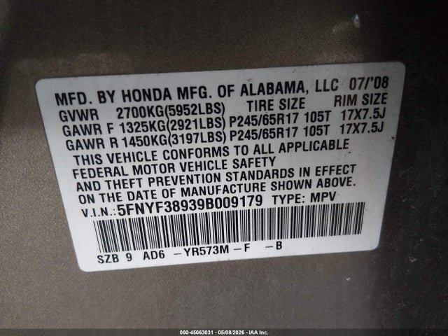 Honda Pilot Touring