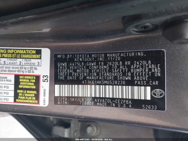 Toyota Camry Xse