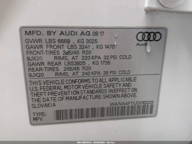 Audi Q7 3.0t Premium
