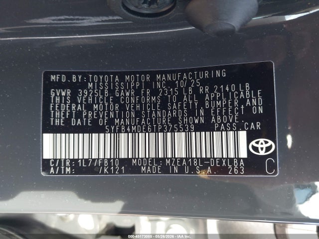 Toyota Corolla Le