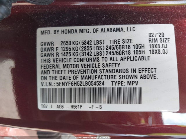 Honda Pilot Ex-l
