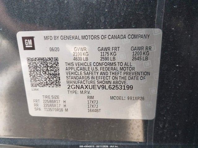 Chevrolet Equinox Awd Lt 1.5l Turbo