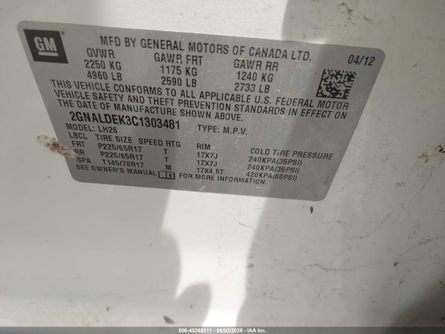 Chevrolet Equinox 1lt