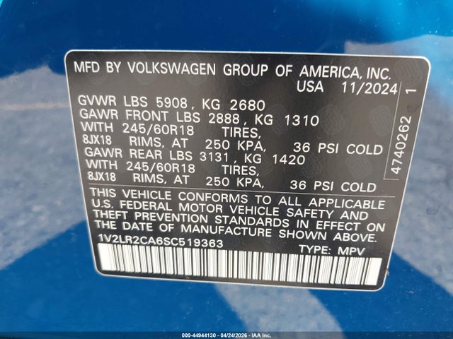 Volkswagen Atlas 2.0t Se