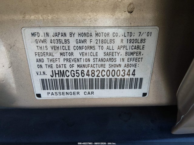 Honda Accord 2.3 Lx