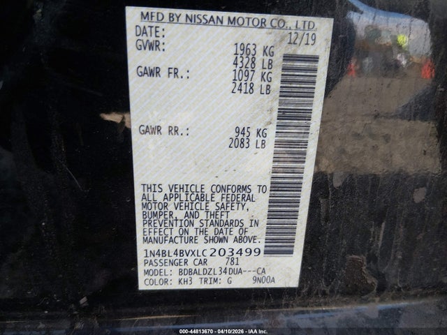 Nissan Altima S Fwd