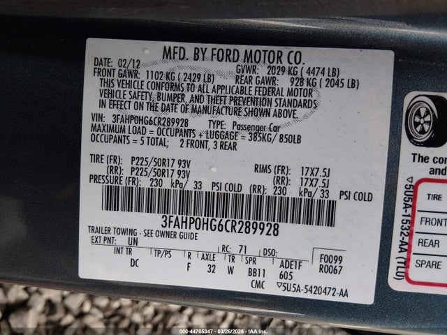 Ford Fusion Se