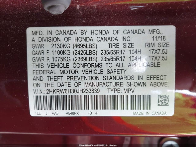 Honda CR-V Lx