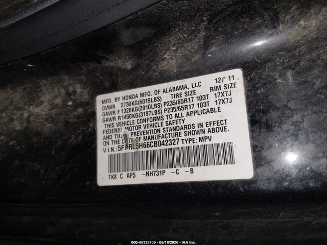 Honda Odyssey Ex-l