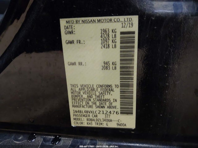 Nissan Altima S Fwd