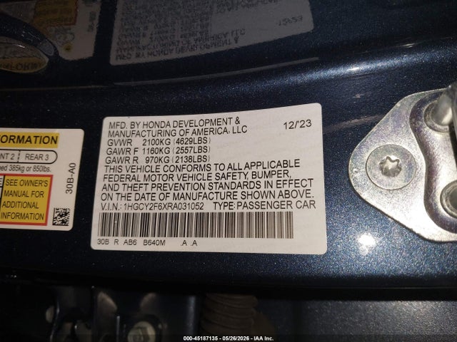 Honda Accord Ex-l