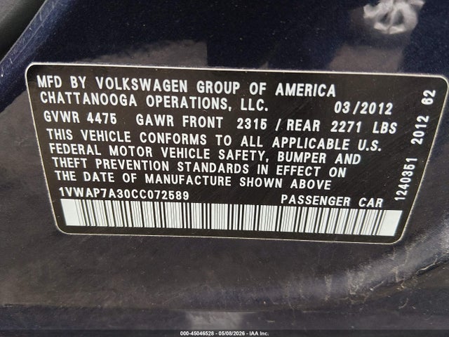 Volkswagen Passat 2.5l S