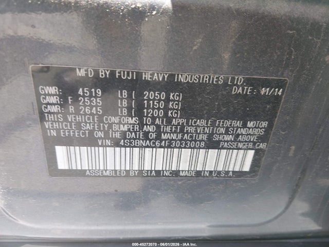 Subaru Legacy 2.5i Premium
