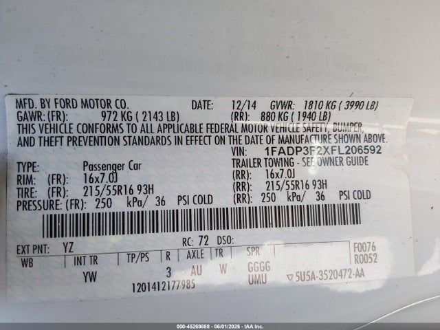 Ford Focus Se