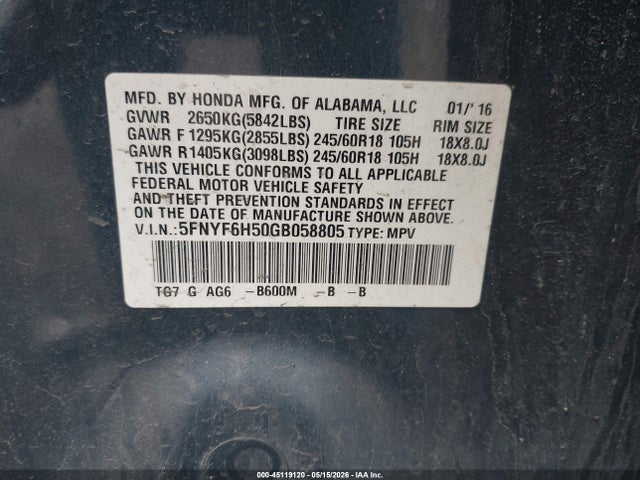 Honda Pilot Ex-l