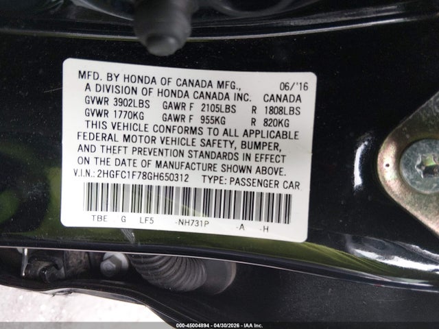 Honda Civic Ex-l