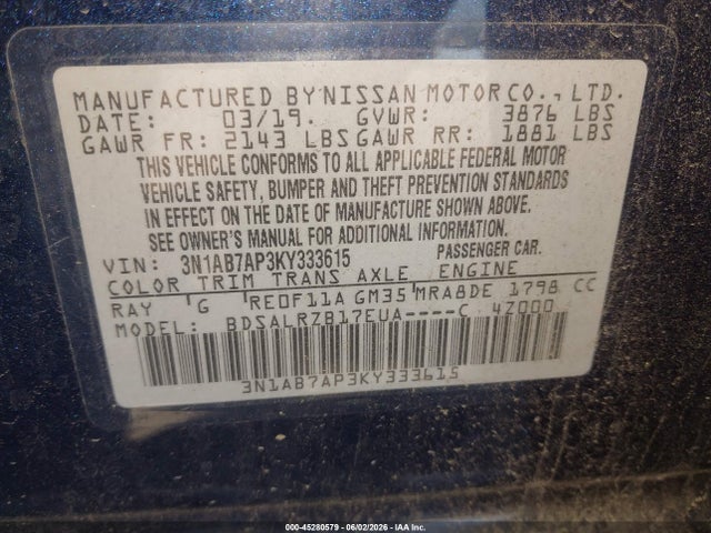Nissan Sentra Sr