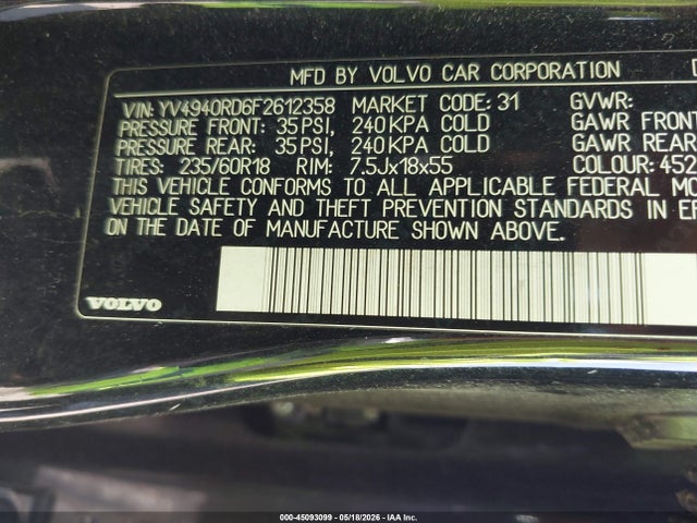 Volvo XC60 3.2 Platinum