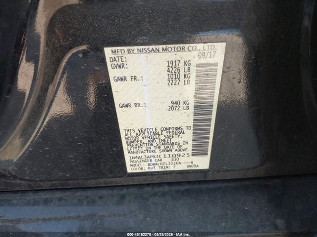 Nissan Altima 2.5 Sr