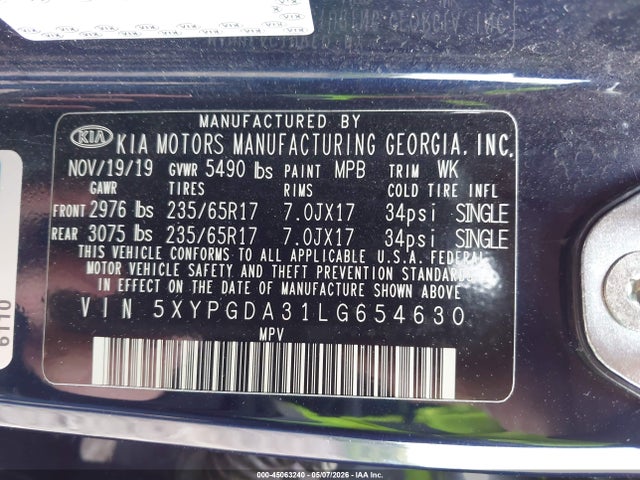 Kia Sorento 2.4l Lx