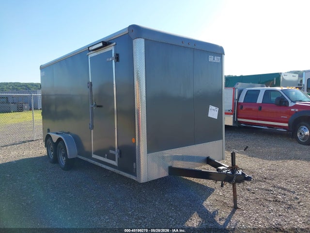 Salvage Carmate 7x16 Enclosed Trailer Image