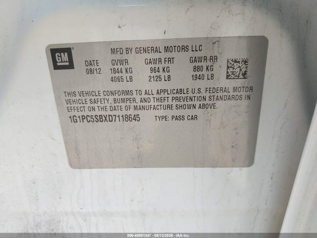 Chevrolet Cruze 1lt Auto